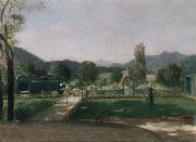 Friedrich August von Kaulabch Garden in Ohlstadt oil painting
